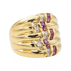 Bague Or jaune Rubis - Castafiore