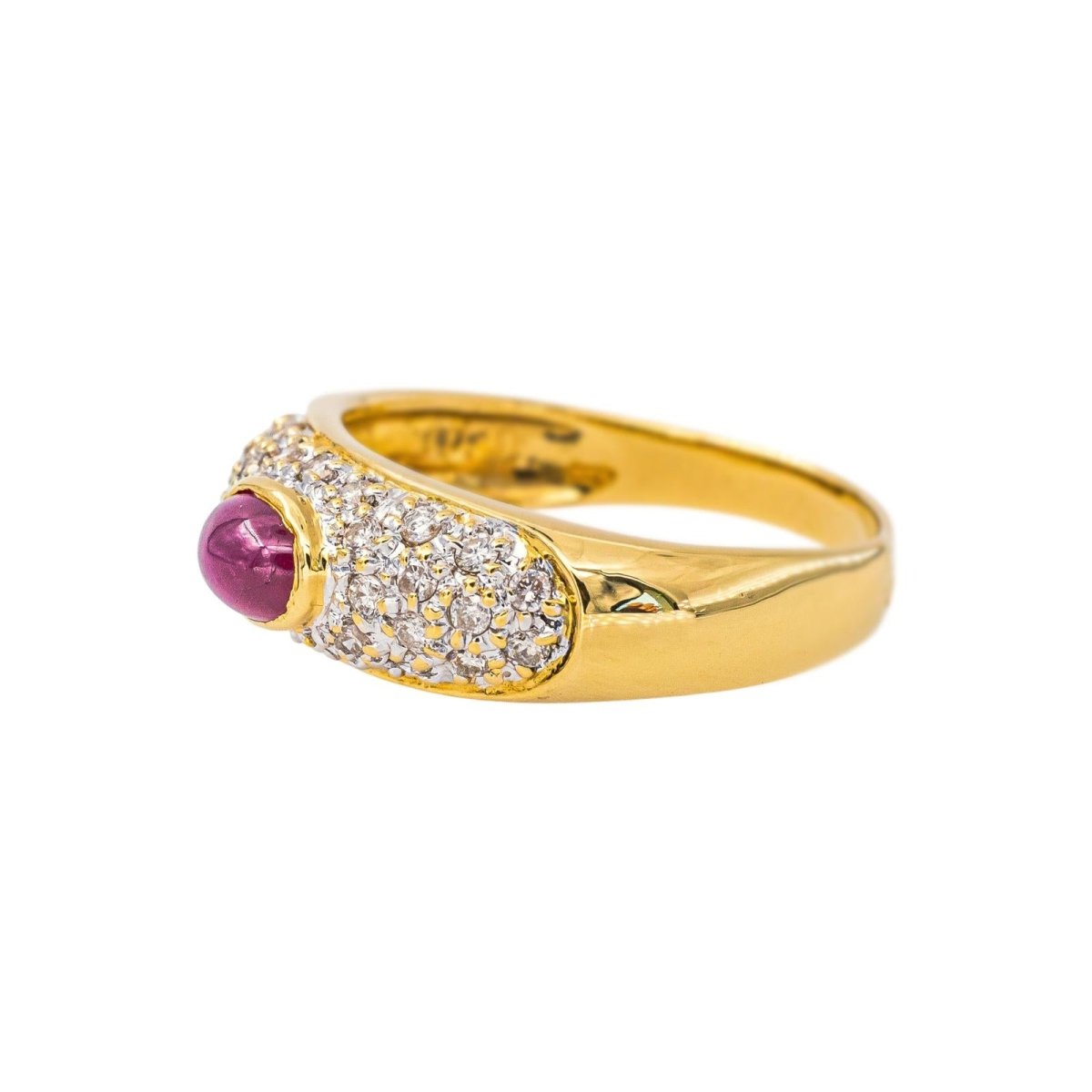 Bague Or jaune Rubis - Castafiore