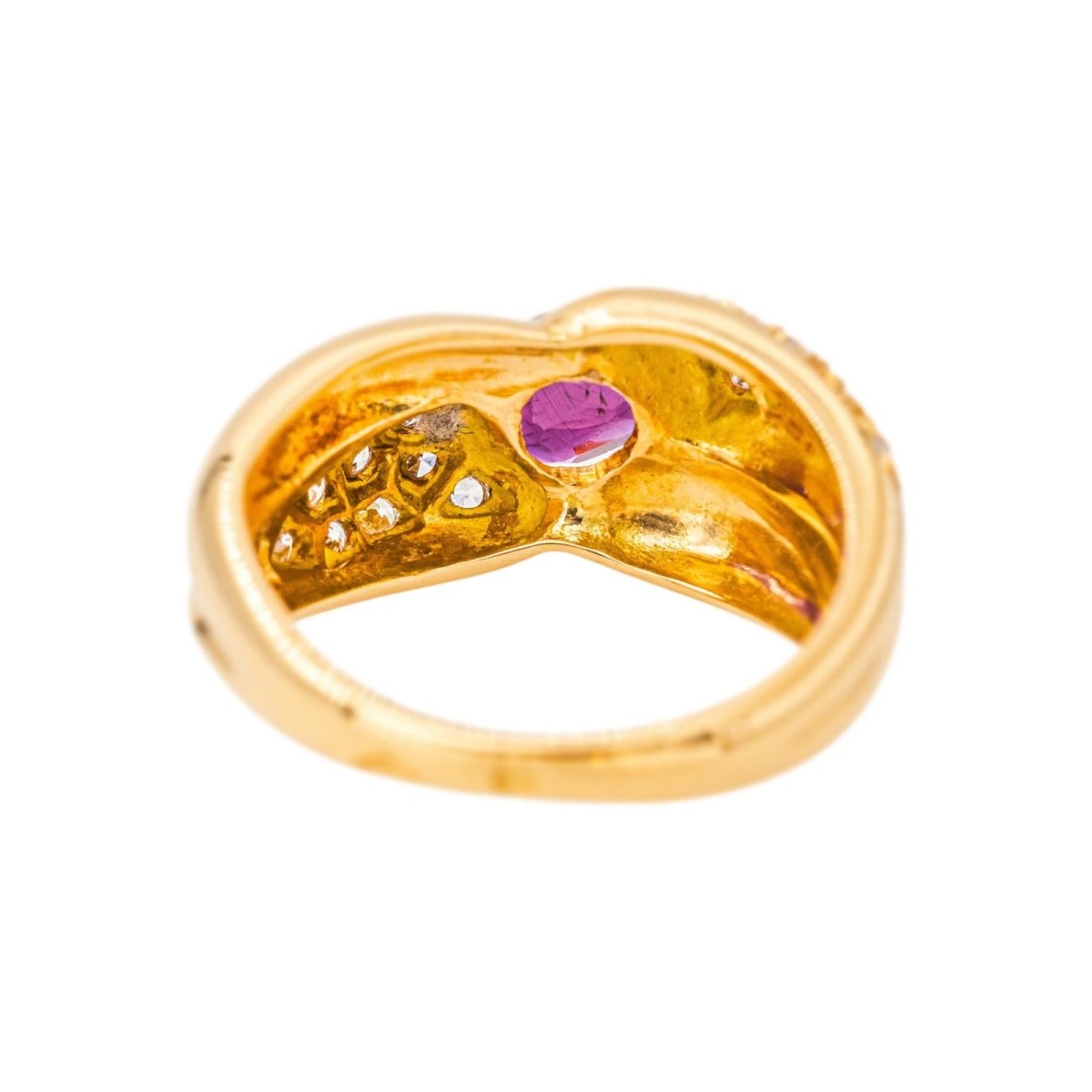 Bague Or jaune Rubis - Castafiore