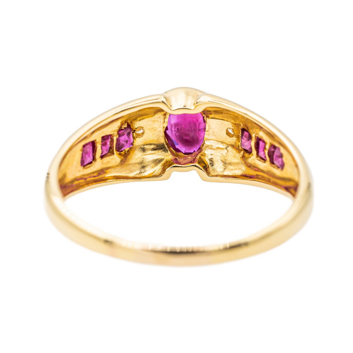 Bague Or jaune Rubis - Castafiore