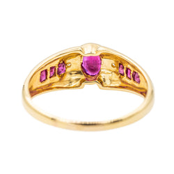 Bague Or jaune Rubis - Castafiore