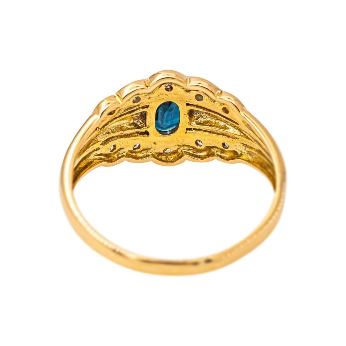 Bague Or jaune Saphir - Castafiore