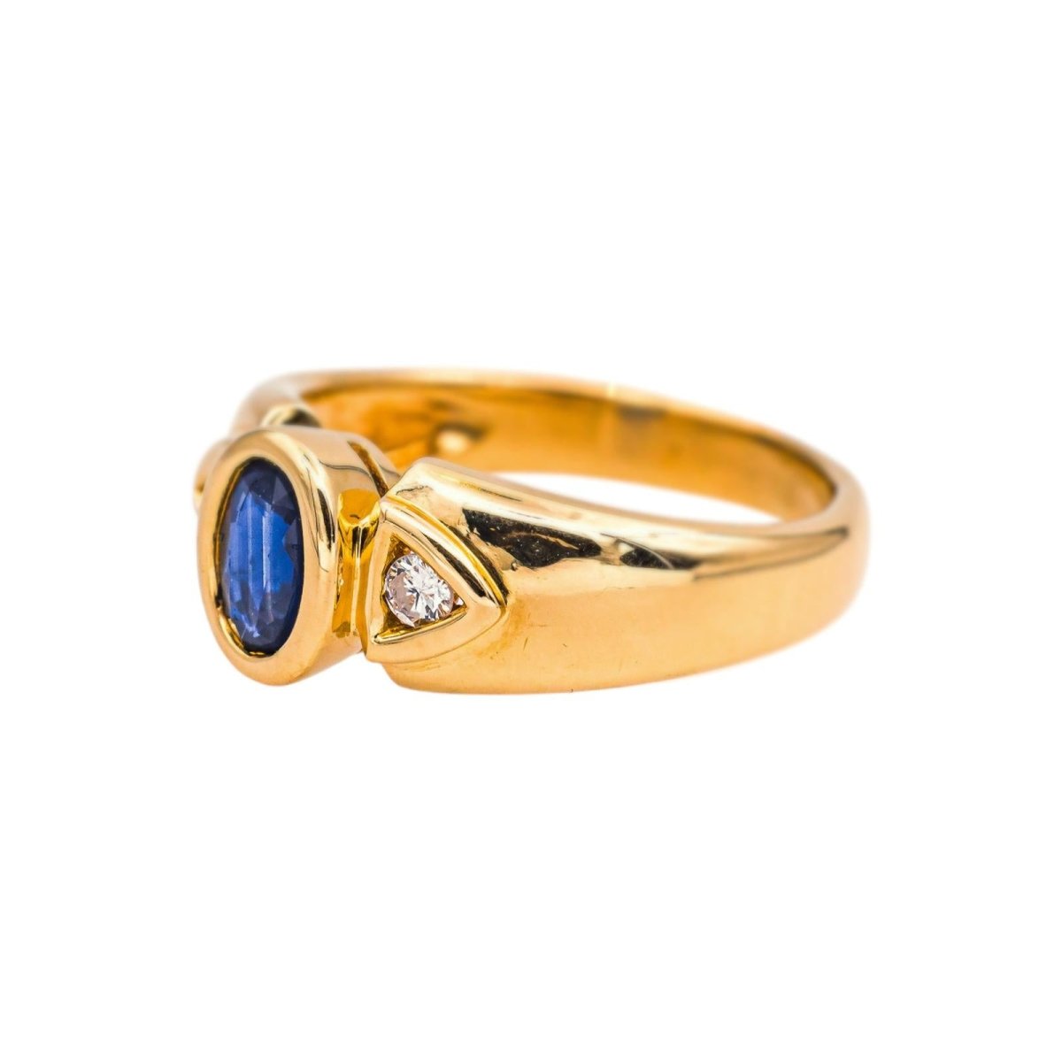 Bague Or jaune Saphir - Castafiore