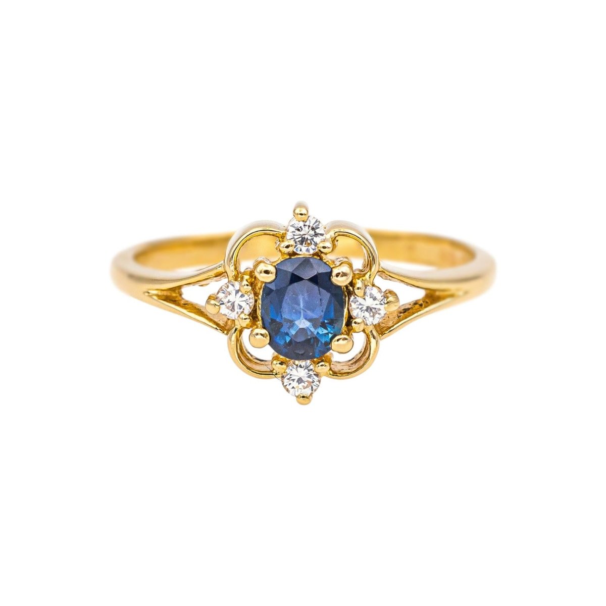 Ring Yellow gold Sapphire