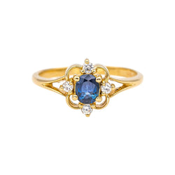 Ring Yellow gold Sapphire