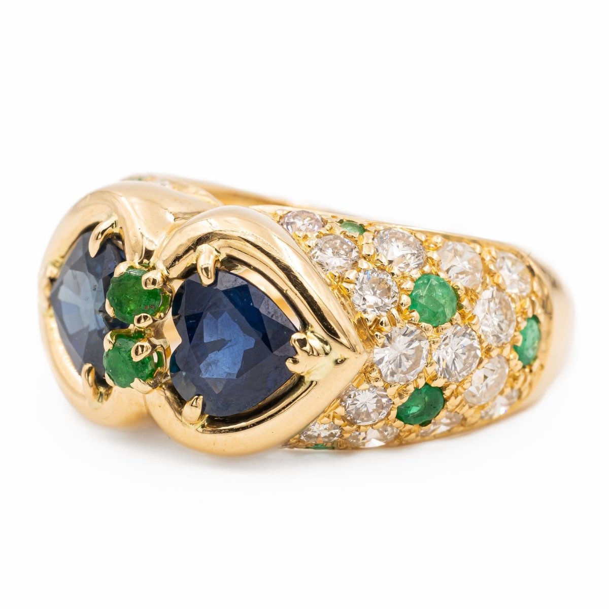 Bague Or jaune Saphir - Castafiore