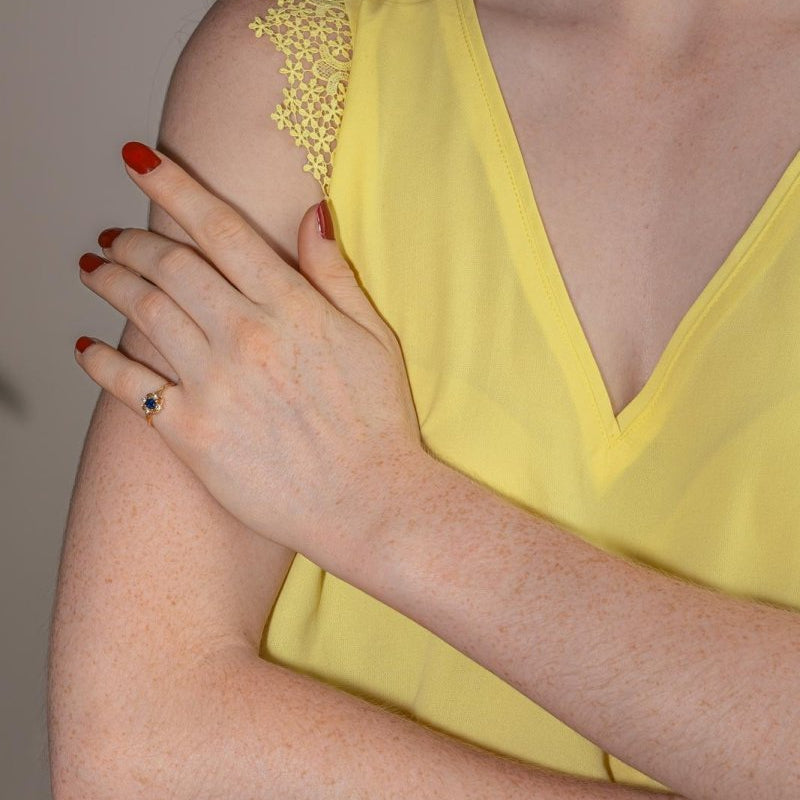 Ring Yellow gold Sapphire