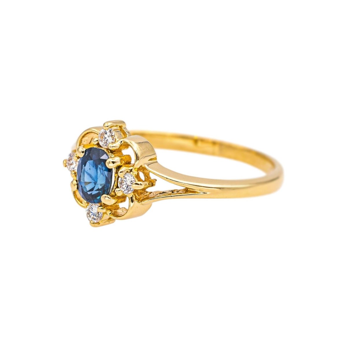 Ring Yellow gold Sapphire