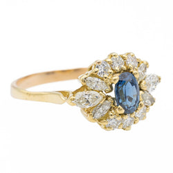 Bague Or jaune Saphir - Castafiore