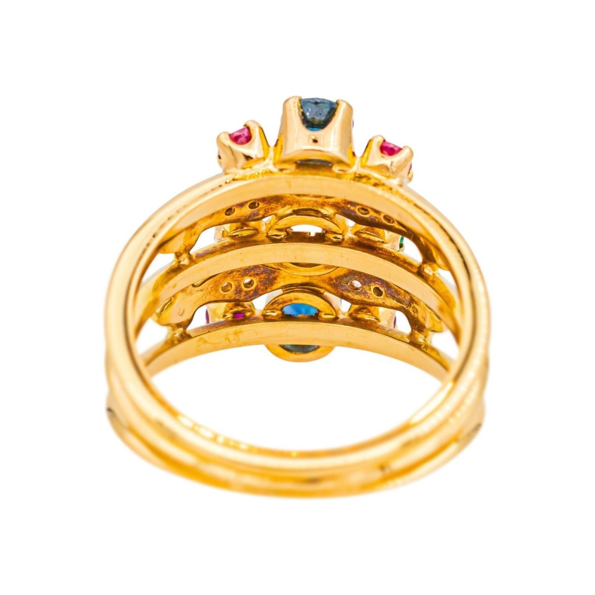 Bague Or jaune Saphir - Castafiore