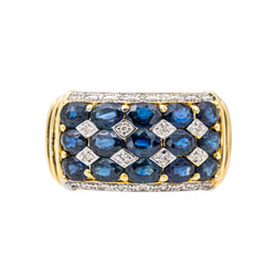 Bague Or jaune Saphir - Castafiore