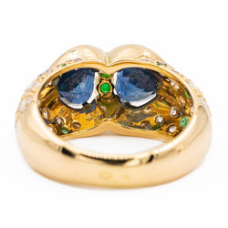Bague Or jaune Saphir - Castafiore