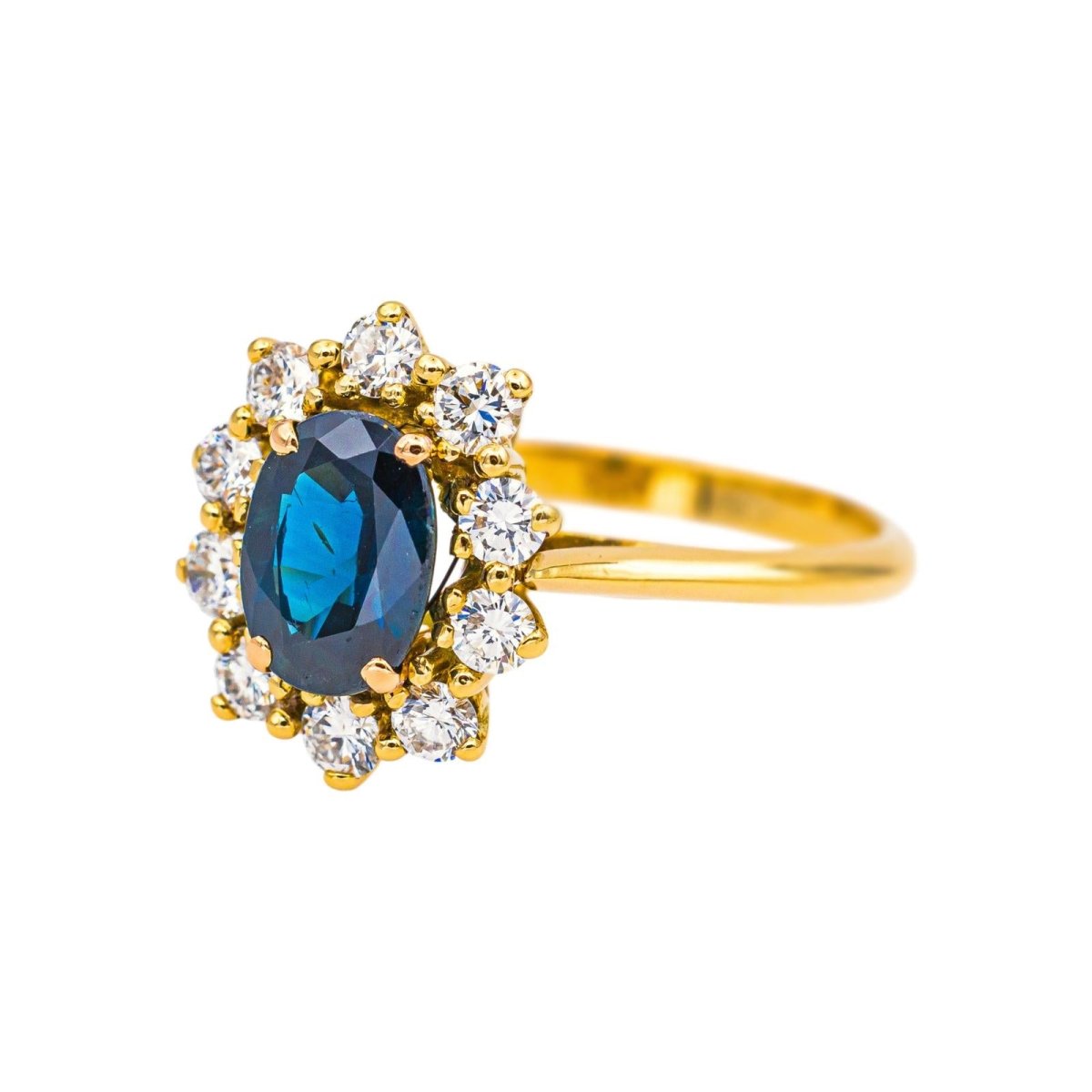 Bague Or jaune Saphir - Castafiore