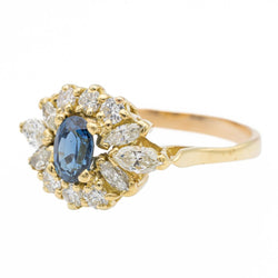 Bague Or jaune Saphir - Castafiore