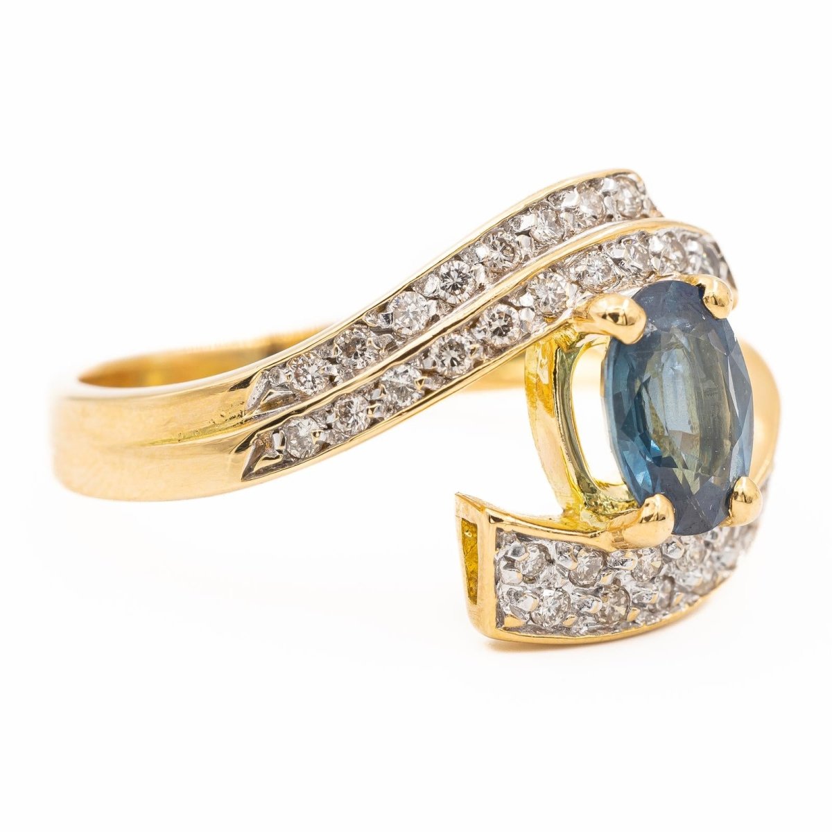 Bague Or jaune Saphir - Castafiore
