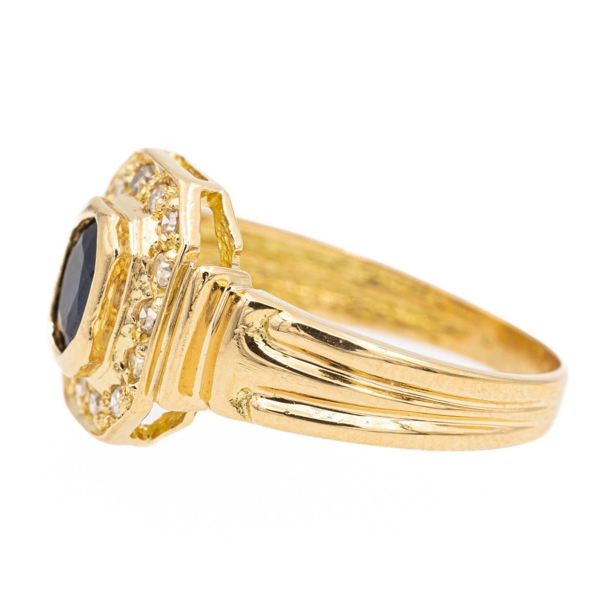 Bague Or jaune Saphir - Castafiore