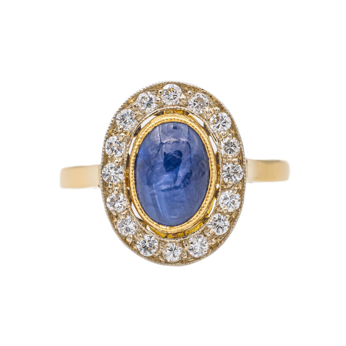 Bague Or jaune Saphir - Castafiore