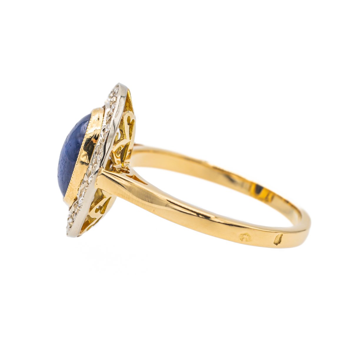 Bague Or jaune Saphir - Castafiore