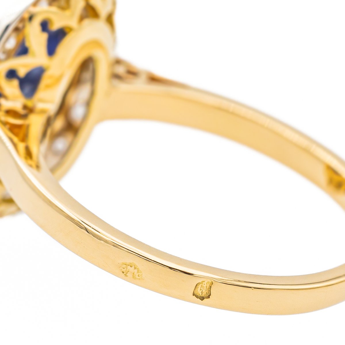 Bague Or jaune Saphir - Castafiore