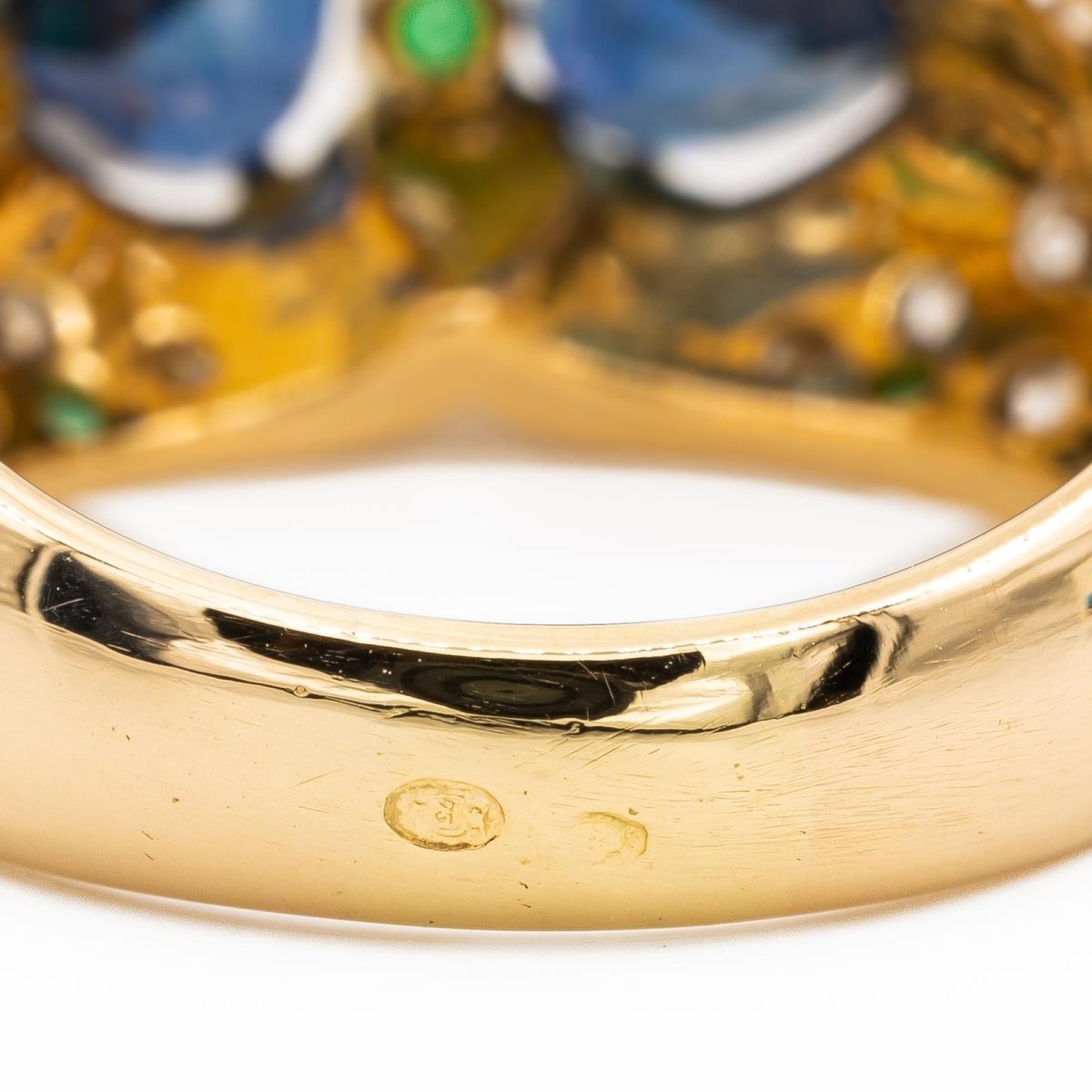 Bague Or jaune Saphir - Castafiore