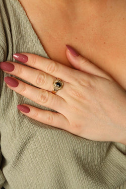 Bague Or jaune Saphir - Castafiore