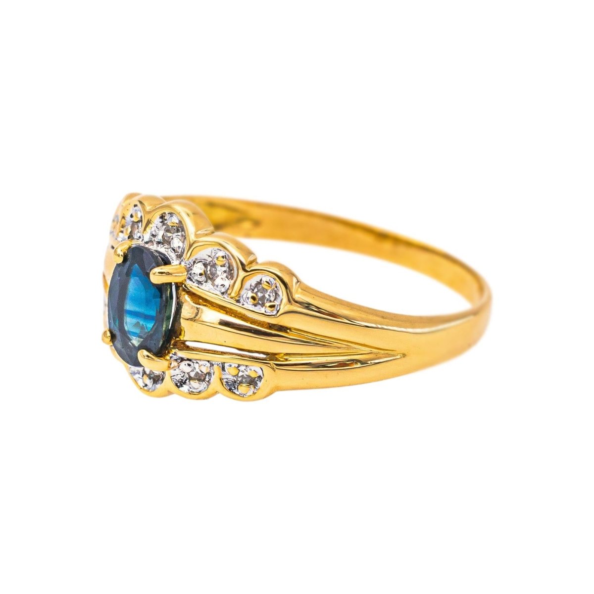 Bague Or jaune Saphir - Castafiore
