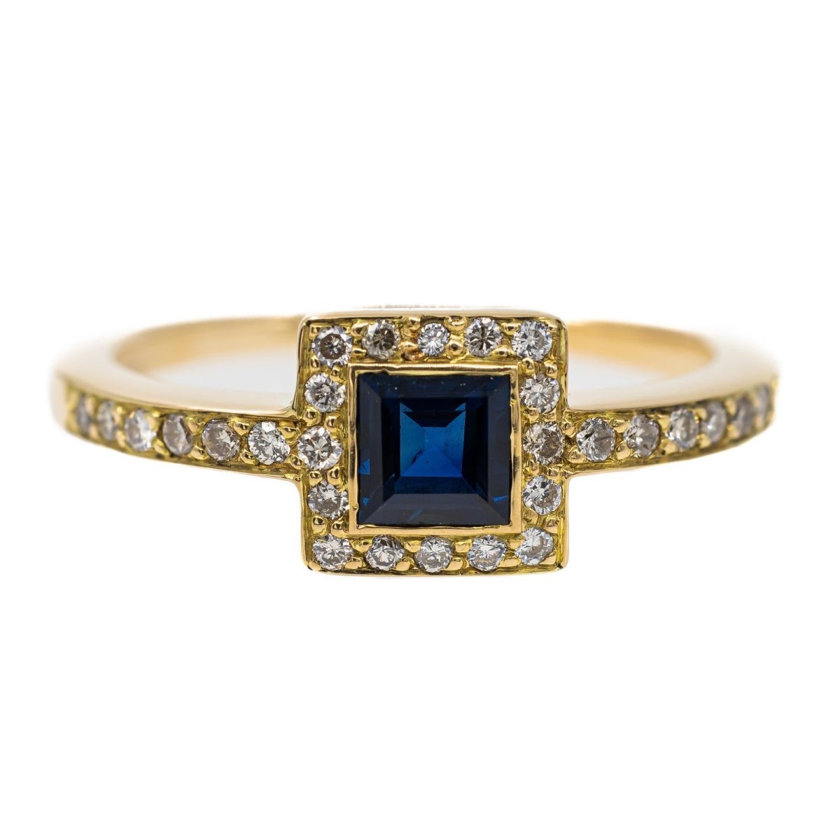 Bague Or jaune Saphir - Castafiore