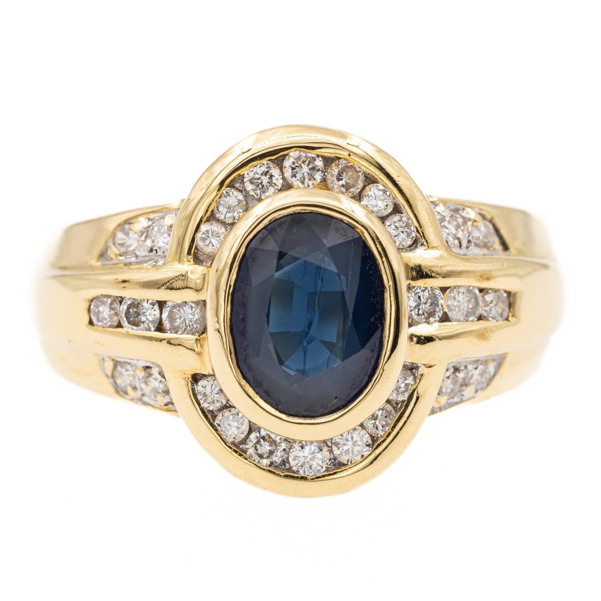 Bague Or jaune Saphir - Castafiore