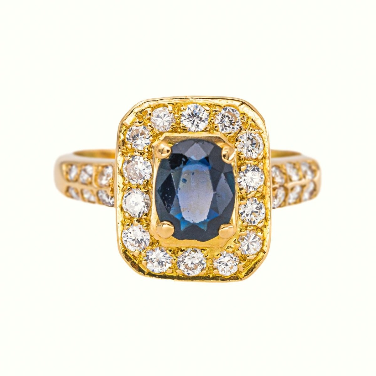 Bague Or jaune Saphir - Castafiore