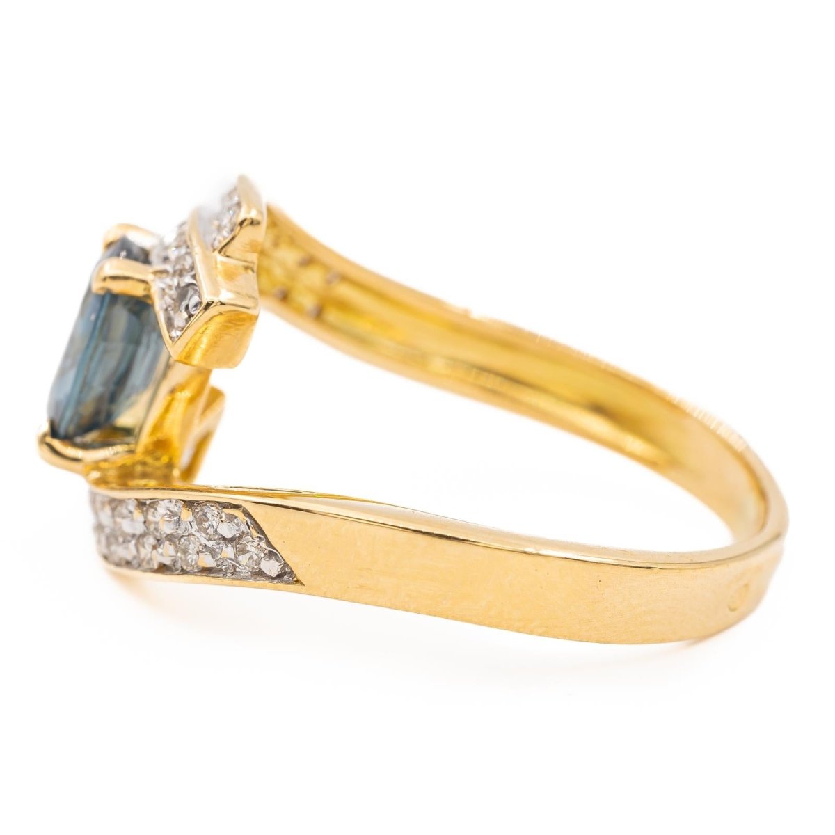 Bague Or jaune Saphir - Castafiore