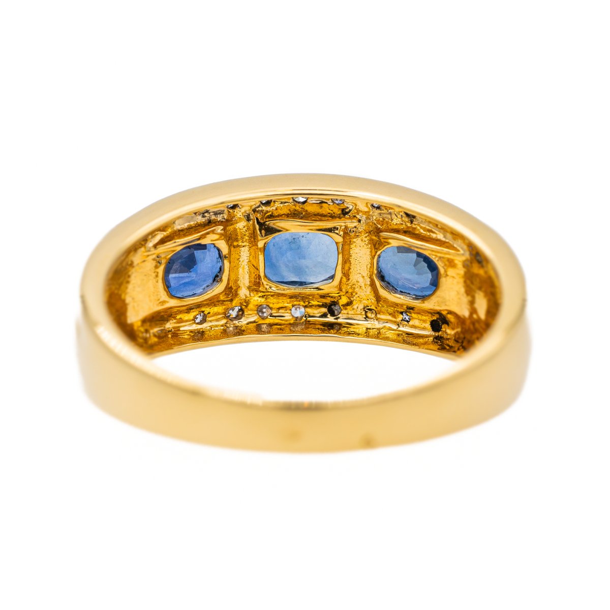 Bague Or jaune Saphir - Castafiore