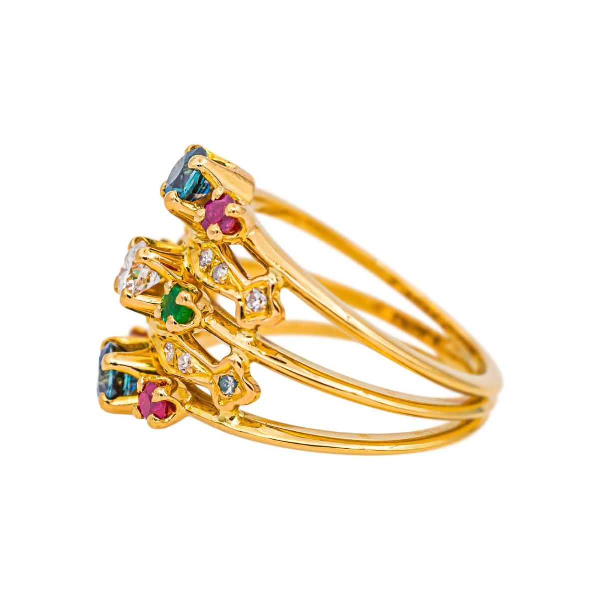 Bague Or jaune Saphir - Castafiore