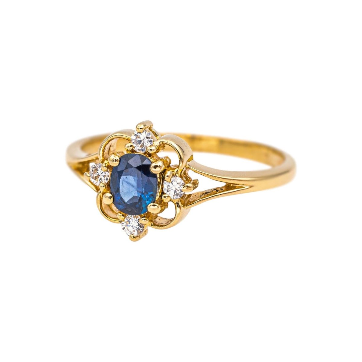 Ring Yellow gold Sapphire