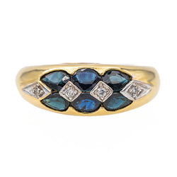 Bague Or jaune Saphir - Castafiore