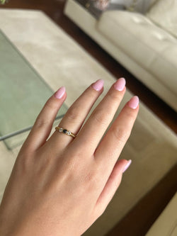 Bague - Or jaune, saphir et diamants - Castafiore