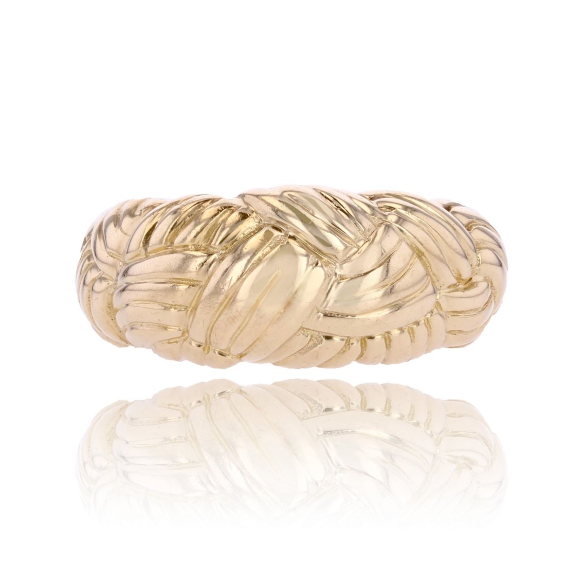 Bague or jaune tressé - Castafiore