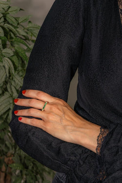 Bague Or jaune Tsavorite - Castafiore