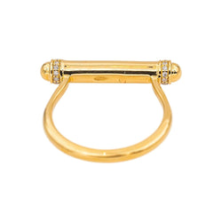 Bague Or jaune Tsavorite - Castafiore