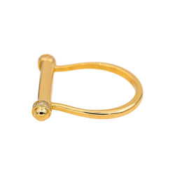 Bague Or jaune Tsavorite - Castafiore