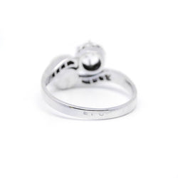 Bague - Or, Perle Et Diamants - Castafiore