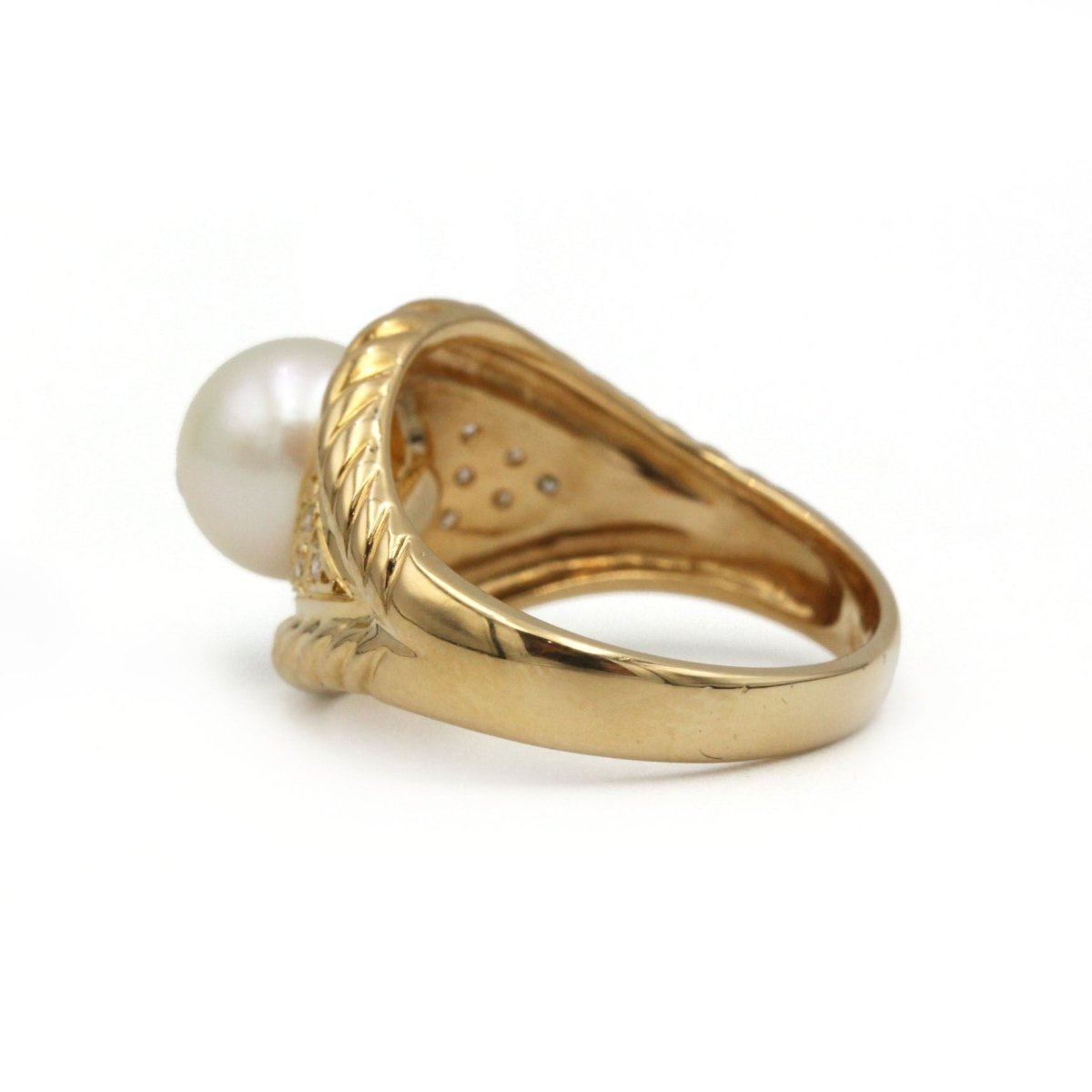 Bague - Or, perle et diamants - Castafiore