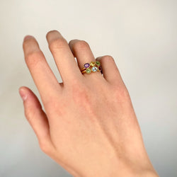 Bague - Or & Pierres de Couleur - Castafiore