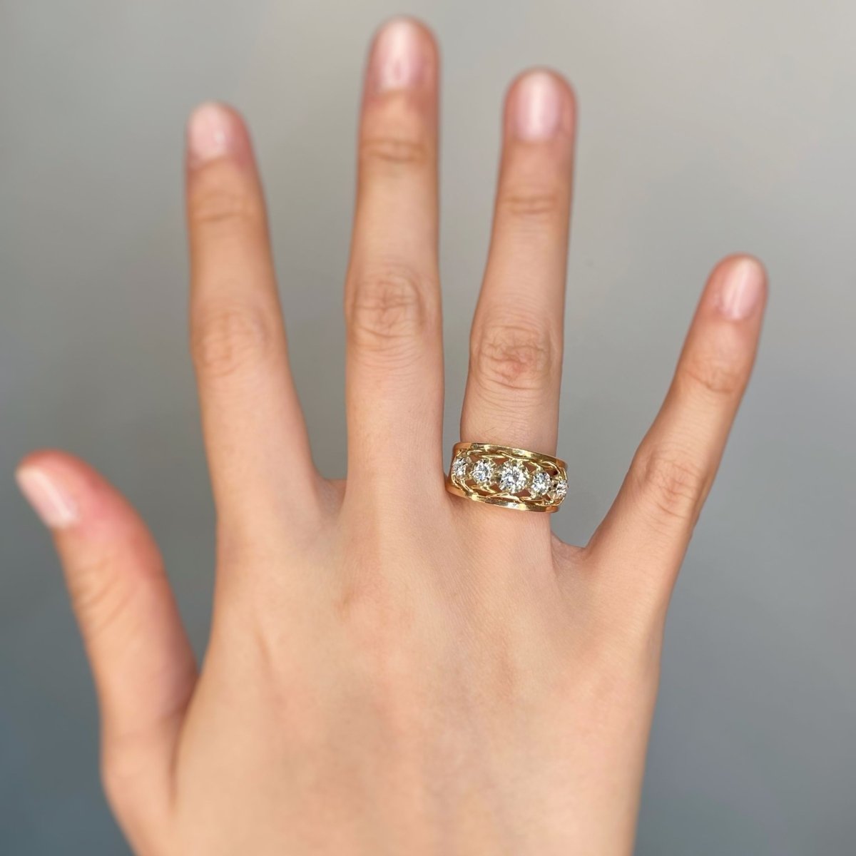 Bague - Or, Platine & Diamants - Castafiore