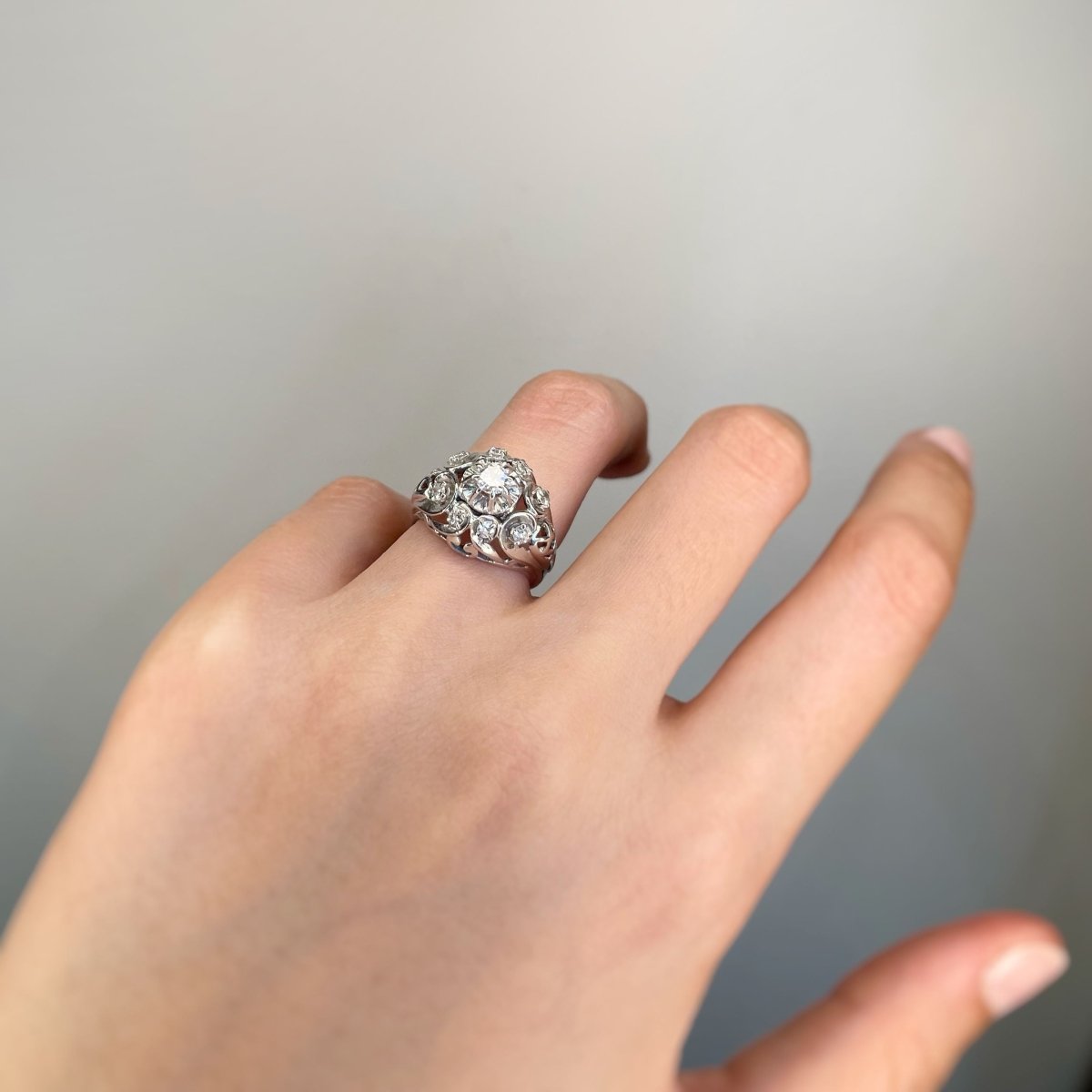 Bague - Or, Platine & Diamants - Castafiore