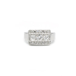 Bague - Or, Platine & diamants - Castafiore