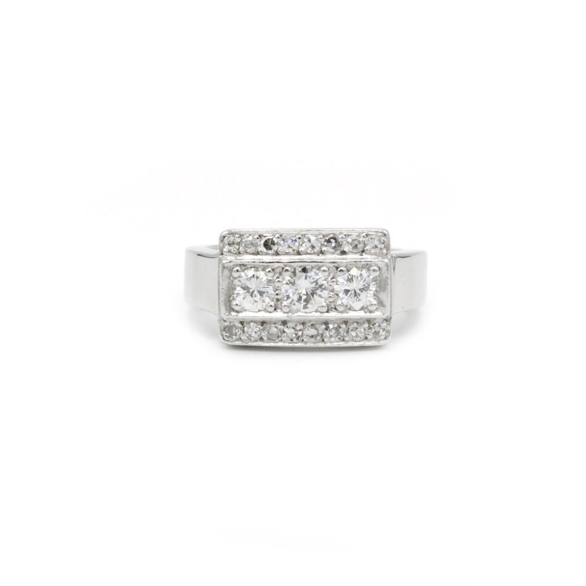 Bague - Or, Platine & diamants - Castafiore