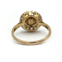 Bague - Or, platine, perle et diamants - Castafiore