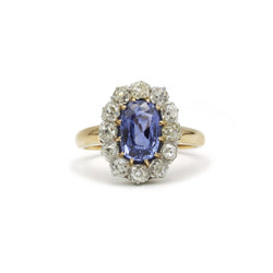 Bague - Or, Platine, Saphir et Diamants - Castafiore