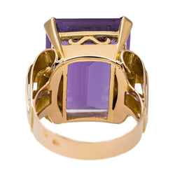 Bague Or rose Améthyste - Castafiore