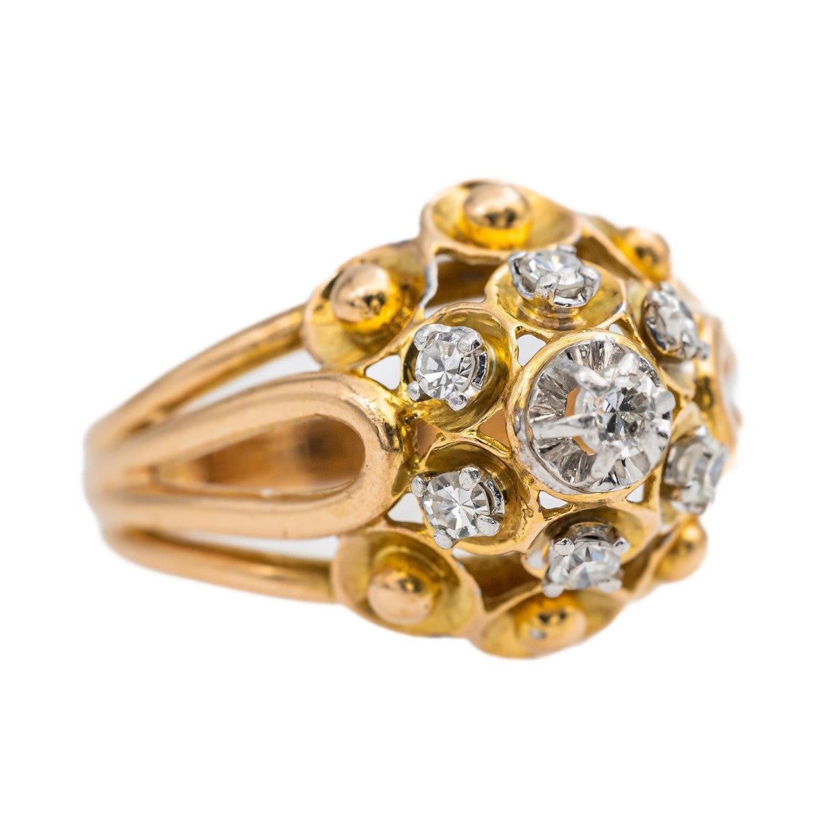 Bague Or rose Diamant - Castafiore